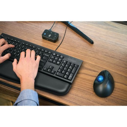 Trackball sans fil TB450 Profit® Ergo Kensington, noir et bleu