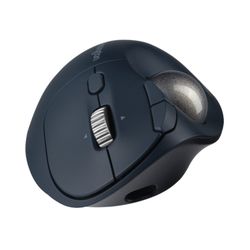 Trackball sans fil TB550 Profit® Ergo Kensington, batterie rechargeable, noir et argent