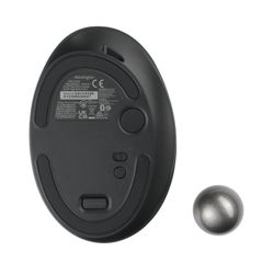 Trackball sans fil TB550 Profit® Ergo Kensington, batterie rechargeable, noir et argent