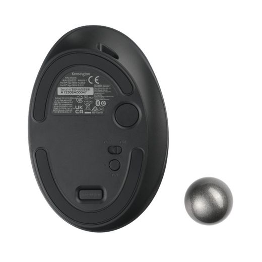 Trackball sans fil TB550 Profit® Ergo Kensington, batterie rechargeable, noir et argent