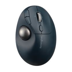 Trackball sans fil TB550 Profit® Ergo Kensington, batterie rechargeable, noir et argent