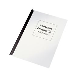 Tiges de reliure de 3 mm. DIN A4. Paquet de 50 bâtonnets, noir