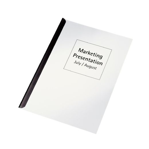 Tiges de reliure de 3 mm. DIN A4. Paquet de 50 bâtonnets, noir