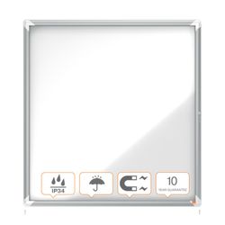 Vitrine externa NOBO Premium Plus com fundo magnético 12 folhas A4
