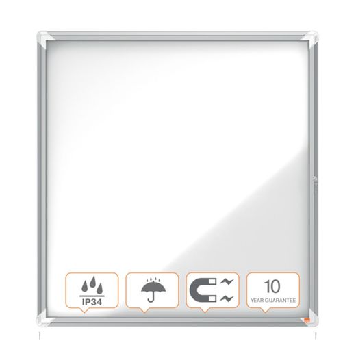 Vitrine externa NOBO Premium Plus com fundo magnético 12 folhas A4
