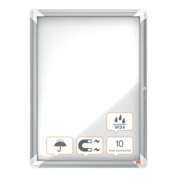 NOBO Premium Plus Outdoor-Vitrine mit Magnetboden 4 x A4-Blätter