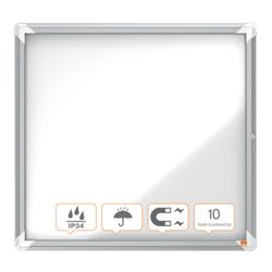 NOBO Premium Plus Outdoor-Vitrine mit Magnetboden 6 x A4-Blätter