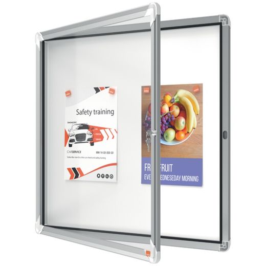 NOBO Premium Plus Outdoor-Vitrine mit Magnetboden 6 x A4-Blätter