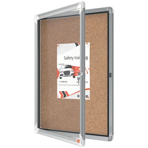 NOBO Premium Plus Vitrine mit Korkboden 4 x A4 Blatt
