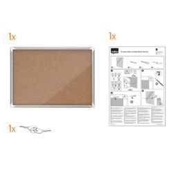 NOBO Premium Plus Vitrine mit Korkboden 4 x A4 Blatt