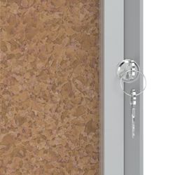 NOBO Premium Plus Vitrine mit Korkboden 6 x A4 Blatt