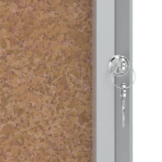 NOBO Premium Plus Vitrine mit Korkboden 6 x A4 Blatt