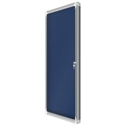 NOBO Premium Plus Vitrine mit Filzboden 9xA4, blau