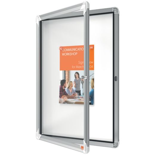 NOBO Premium Plus showcase with magnetic bottom 4 x A4 sheets
