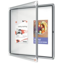 NOBO Premium Plus Vitrine mit Magnetboden 6 x A4-Blätter