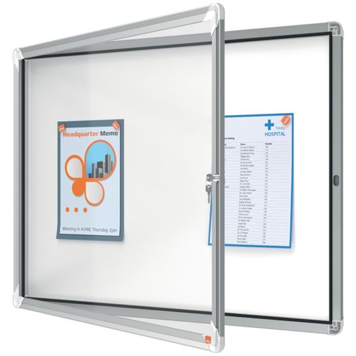 NOBO Premium Plus Vitrine mit Magnetboden 8 x A4 Blatt