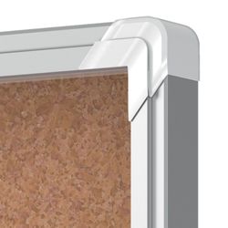 Vitrine NOBO Premium Plus com porta de correr fundo em cortiça 18 x folhas A4