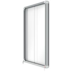 Vitrine NOBO Premium Plus com fundo magnético de porta deslizante 12 x folhas A4