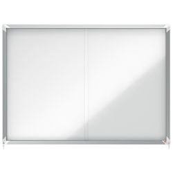Vitrina NOBO Premium Plus de puerta corredera fondo magnético 18 x A4 hojas