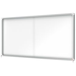 Vitrine NOBO Premium Plus com fundo magnético de porta deslizante 27 x folhas A4