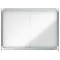 Vitrina NOBO Premium Plus de puerta corredera fondo magnético 8 x A4 hojas